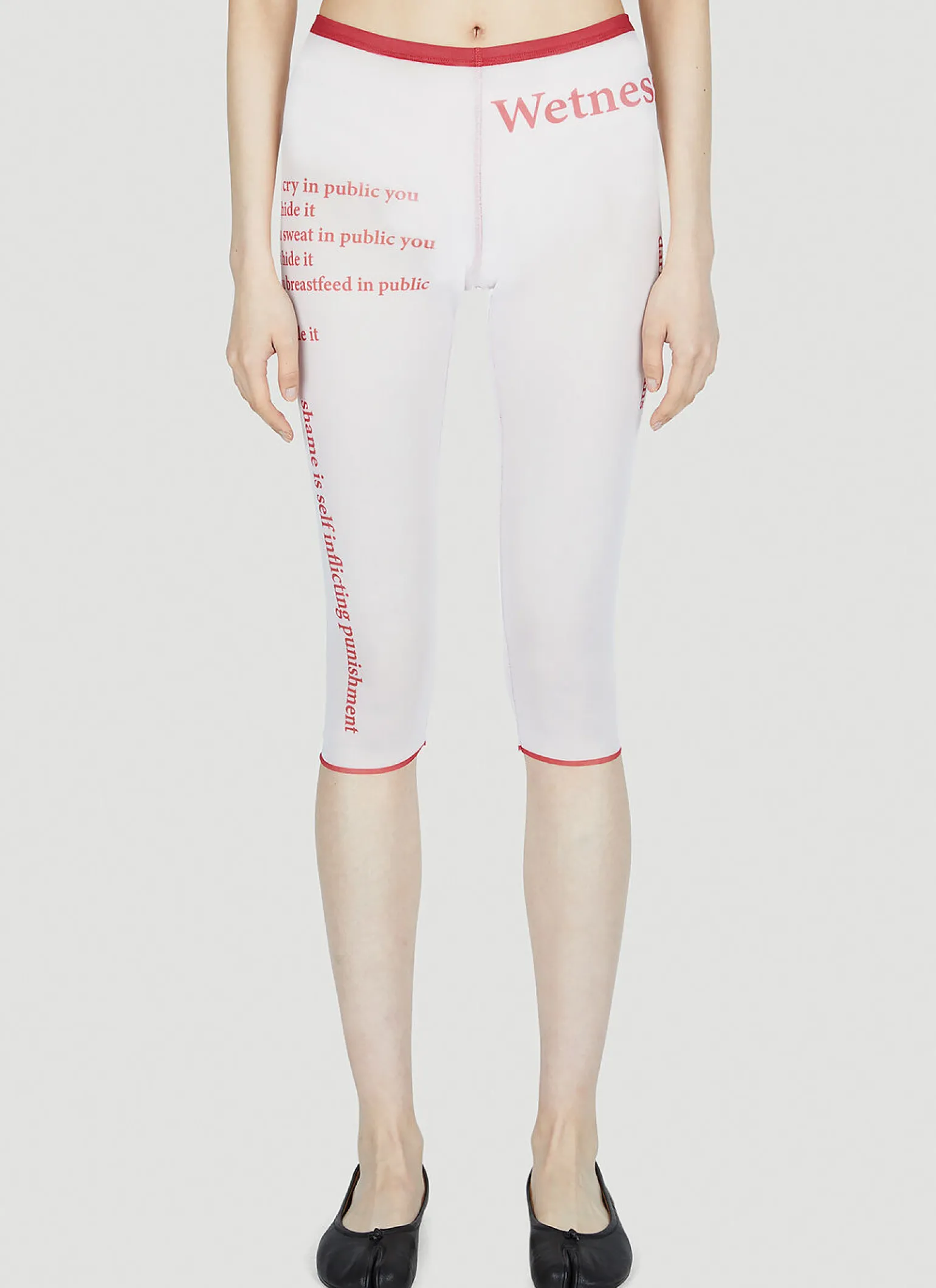 Wet Script Biker Shorts