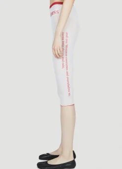 Wet Script Biker Shorts