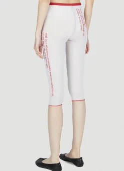 Wet Script Biker Shorts