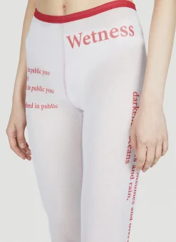Wet Script Biker Shorts
