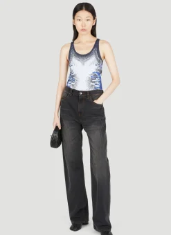 Whisker Print Tank Top