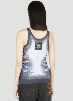 Whisker Print Tank Top