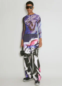 Wide Leg Graphic Pants