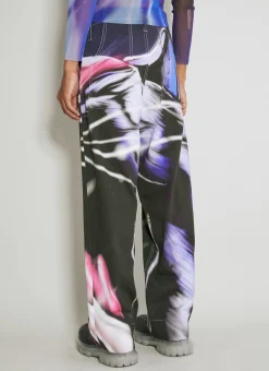 Wide Leg Graphic Pants