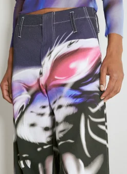 Wide Leg Graphic Pants