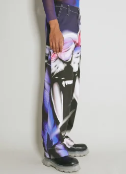 Wide Leg Graphic Pants