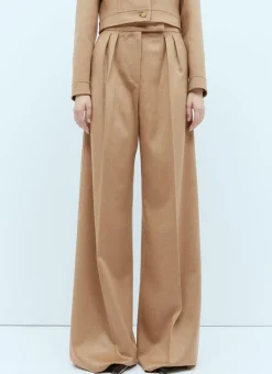 Wide Leg Wool Pants