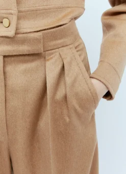 Wide Leg Wool Pants