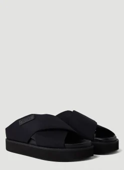 Wide Welt Crossover Sandals