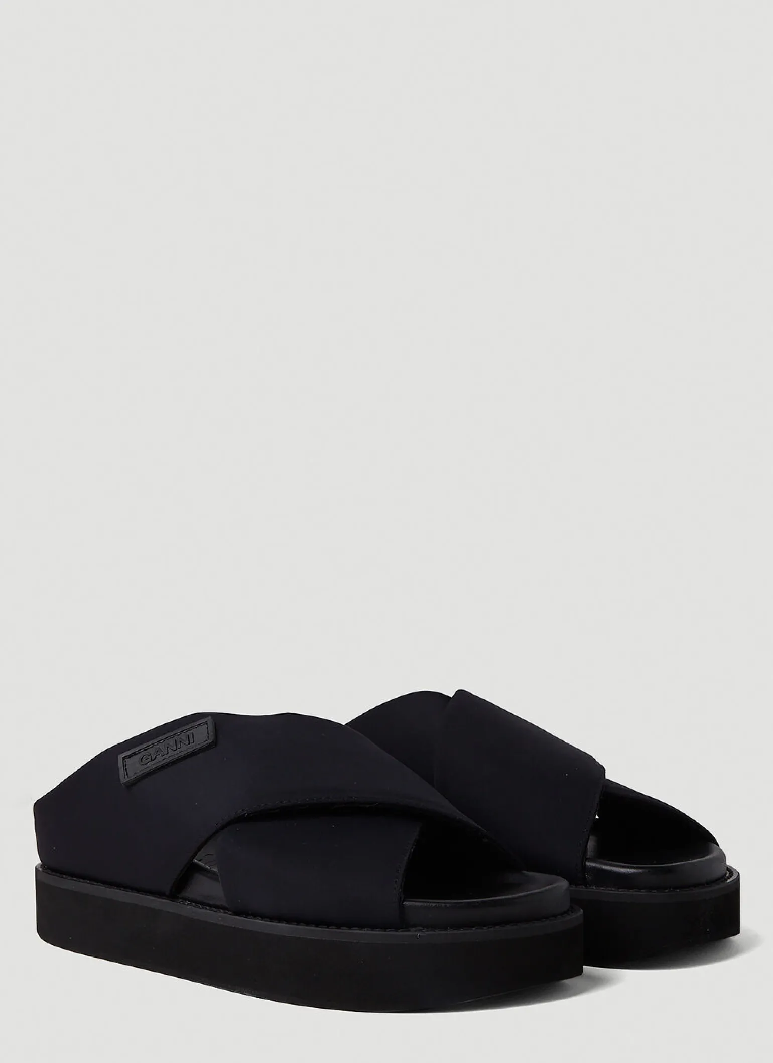 Wide Welt Crossover Sandals