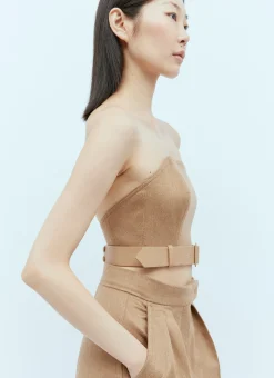 Wool Bustier Top