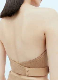 Wool Bustier Top