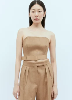 Wool Bustier Top