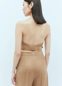 Wool Bustier Top