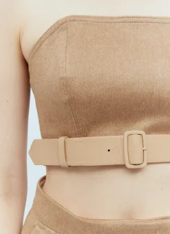 Wool Bustier Top