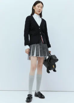 Wool Cable Knit Cardigan