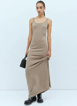 Wool Cashmere Knit Maxi Dress