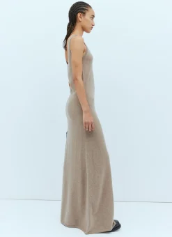 Wool Cashmere Knit Maxi Dress