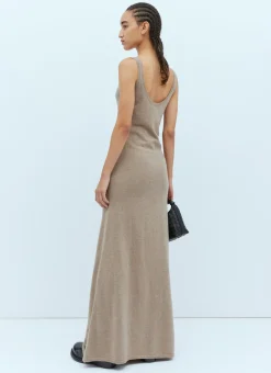 Wool Cashmere Knit Maxi Dress