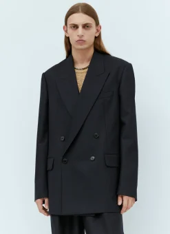 Wool Double-Breasted Blazer