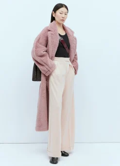 Wool Jersey Wide Leg Pants