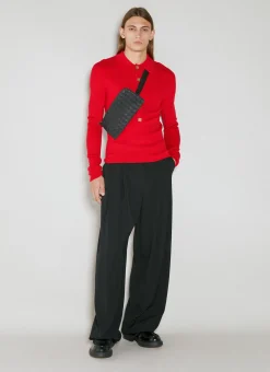 Wool Knit Polo Shirt