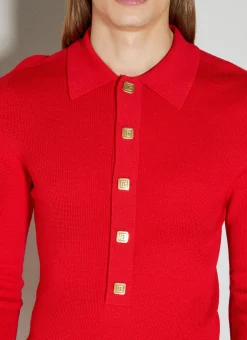 Wool Knit Polo Shirt
