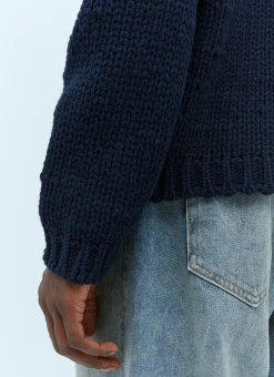 Wool Logo Intarsia Sweater