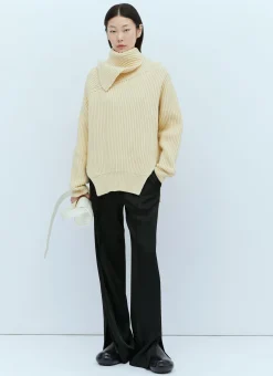 Wool Rib Sweater