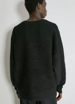 Wool-And-Mohair-Blend Knit Sweater