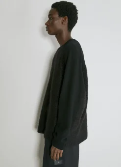 Wool-And-Mohair-Blend Knit Sweater