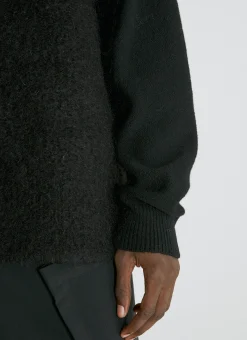 Wool-And-Mohair-Blend Knit Sweater