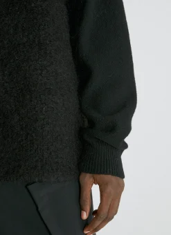 Wool-And-Mohair-Blend Knit Sweater
