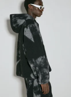 Wool-Blend Jacquard Fleece Jacket