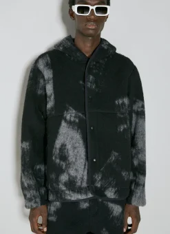 Wool-Blend Jacquard Fleece Jacket