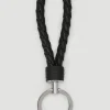 Woven Leather Keyring