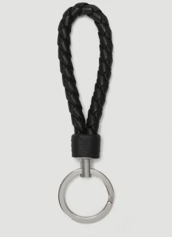 Woven Leather Keyring