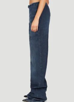 Wraparound Denim Pants