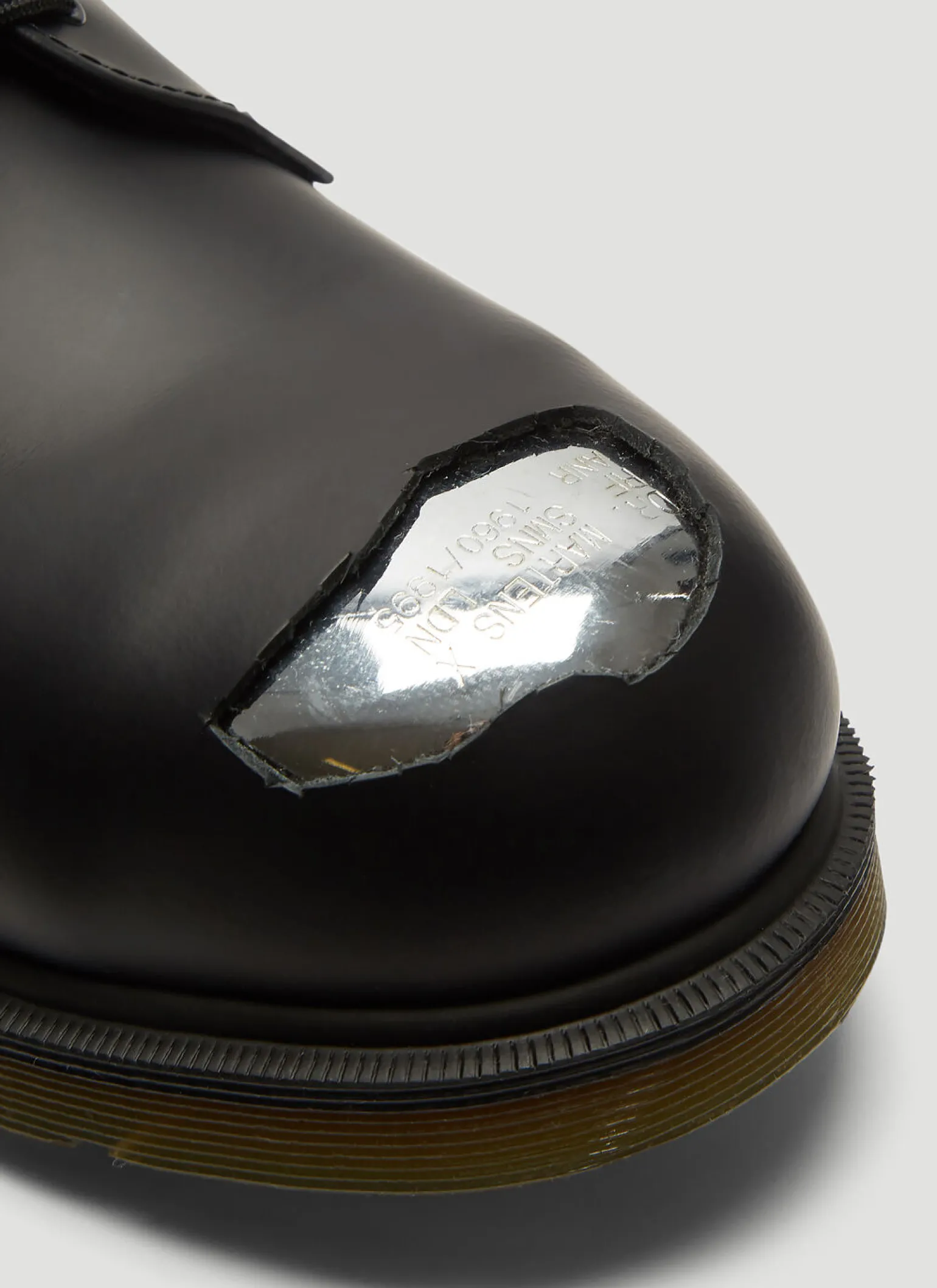 X Dr. Martens Exposed Steel Toe Shoes