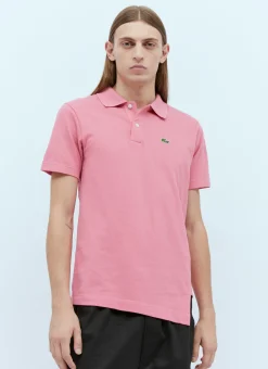 X Lacoste Logo Embroidery Twisted Polo Shirt