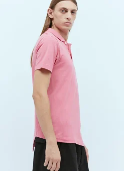 X Lacoste Logo Embroidery Twisted Polo Shirt