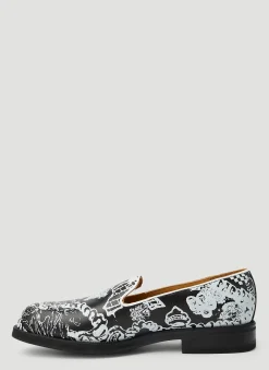 X Paccbet Graphic Print Loafers