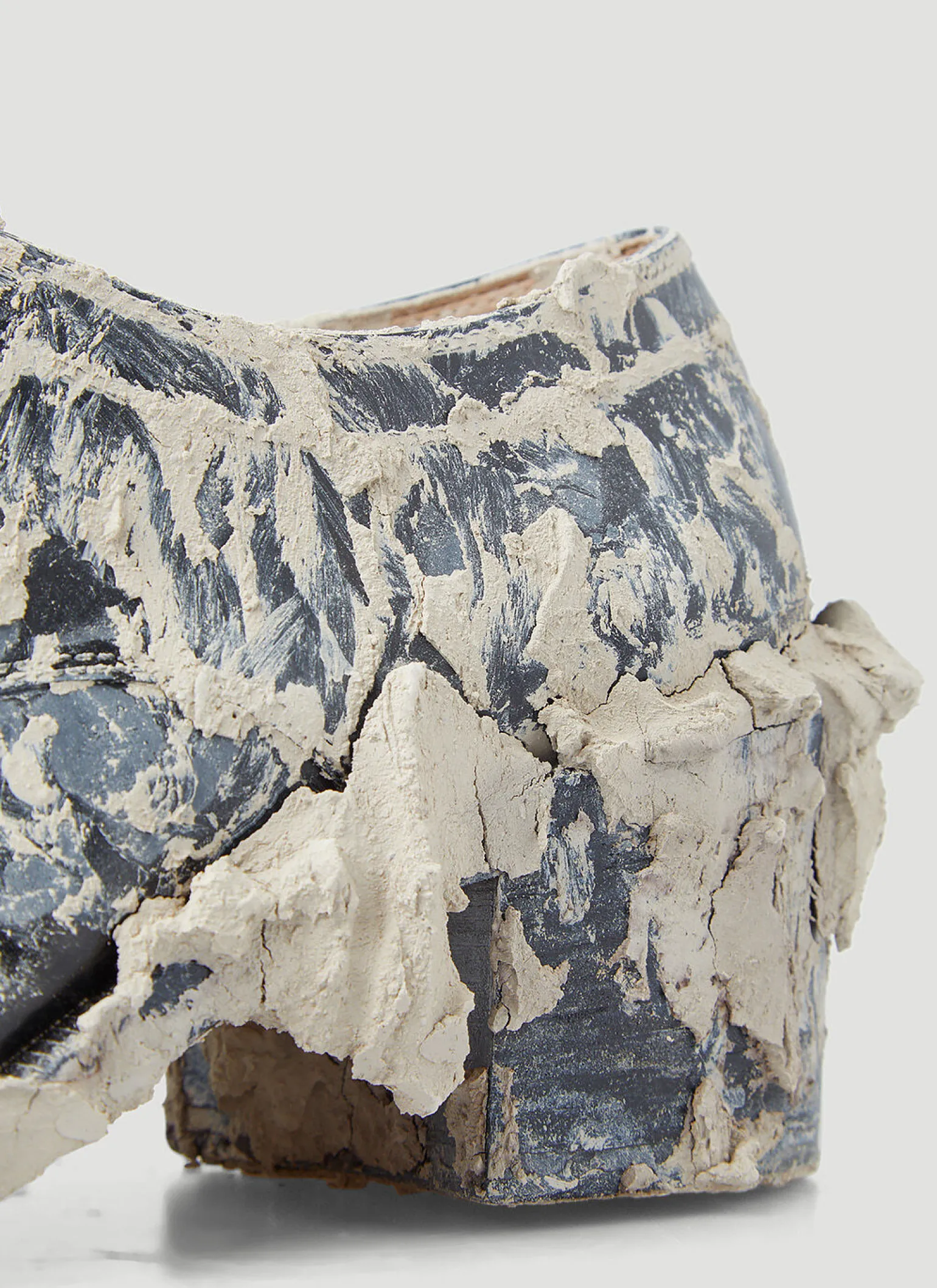 X William Cobbing Clay Splatter Lace Up Tabi Heels