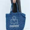 Yenky Logo Embroidery Denim Tote Bag