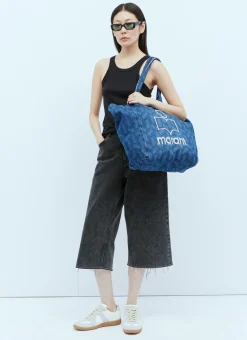 Yenky Logo Embroidery Denim Tote Bag