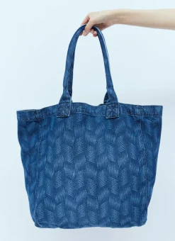 Yenky Logo Embroidery Denim Tote Bag