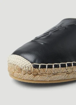 Ysl Embossed Flat Espadrilles