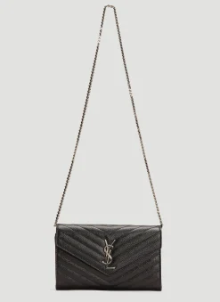 Ysl Monogrammed Wallet Bag