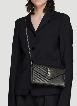 Ysl Monogrammed Wallet Bag