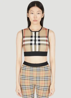 Zadie Check Crop Top